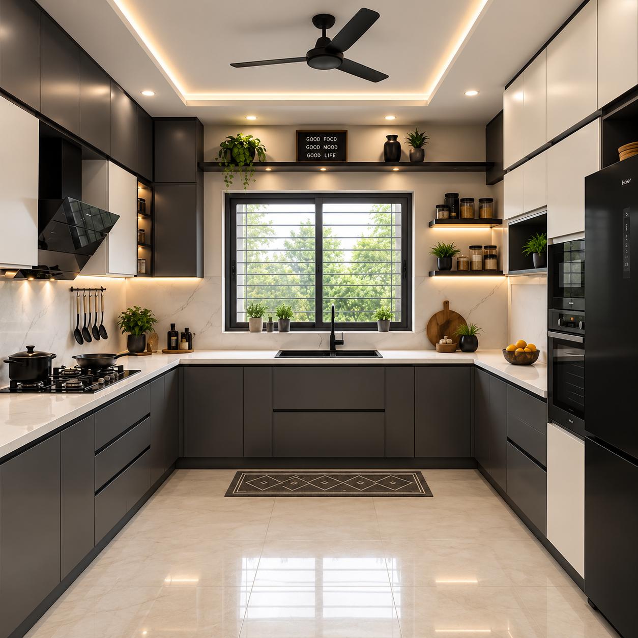 End-to-End U-Shaped Modular Kitchen Solutions